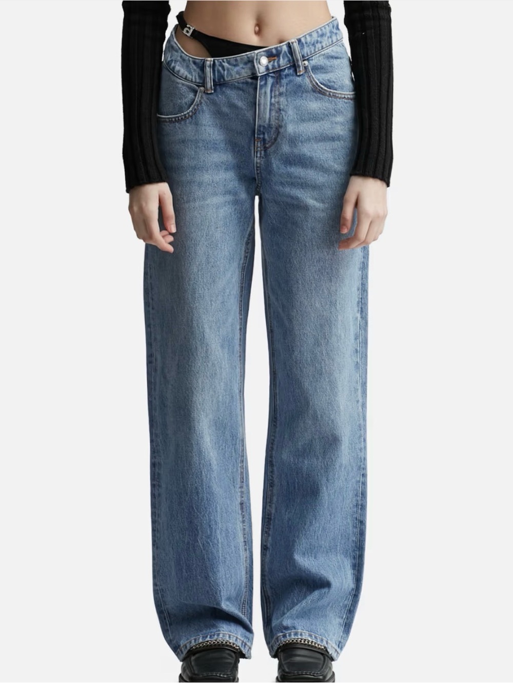 NEVER WORN Alexander Wang Asymmetrical Waistband Bikini Jean